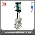 Rising stem slurry knife gate valve